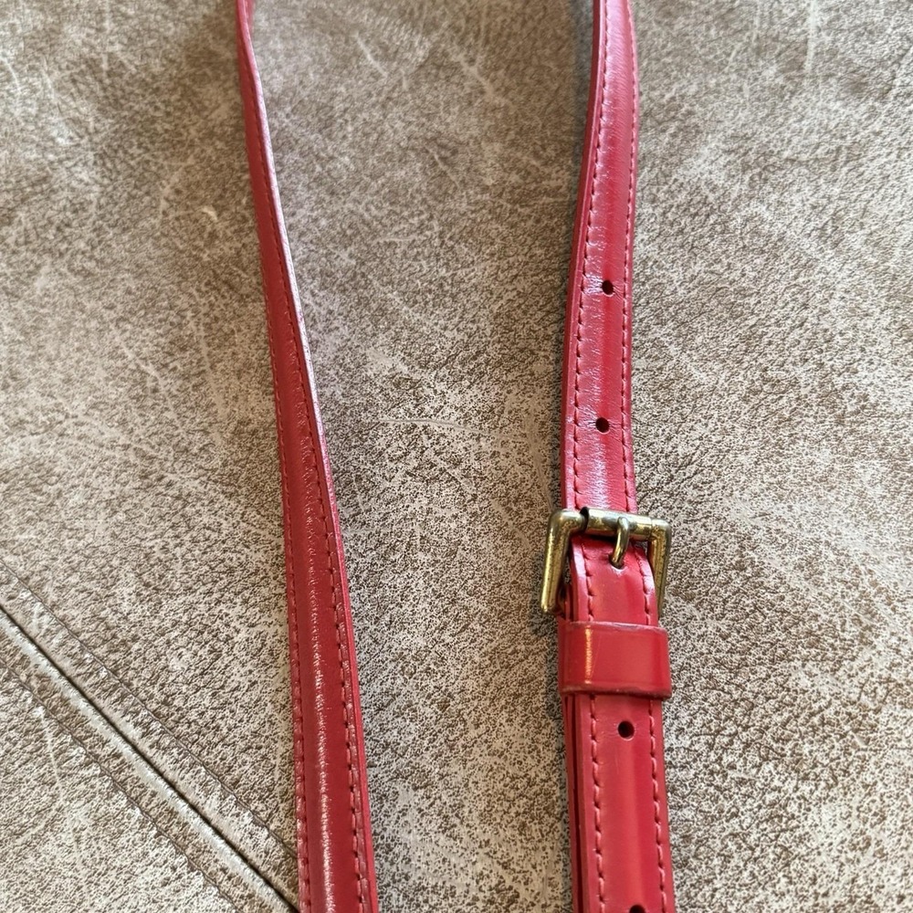 Louis Vuitton Red Epi Adjustable Shoulder Strap Crossbody Strap Vintage - Picture 13 of 16
